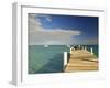 Pier, Grace Bay, Providenciales Island, Turks and Caicos, Caribbean-Walter Bibikow-Framed Photographic Print