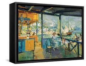 Pier in Gurzuf, 1914-Konstantin Korovin-Framed Stretched Canvas