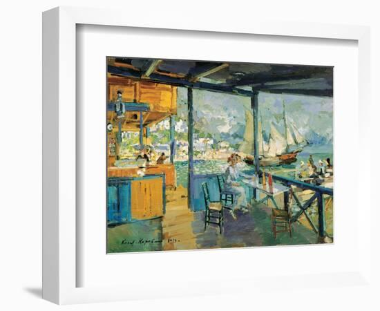 Pier in Gurzuf, 1914-Konstantin Korovin-Framed Giclee Print