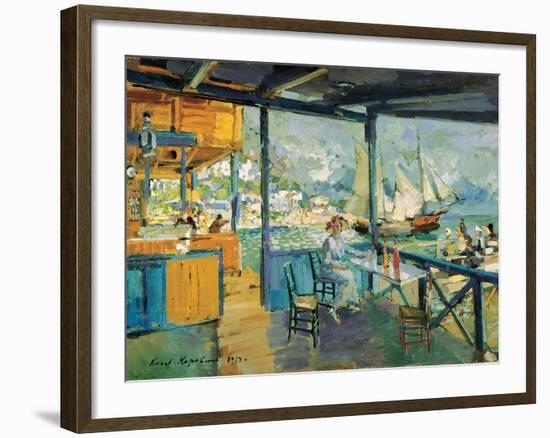 Pier in Gurzuf, 1914-Konstantin Korovin-Framed Giclee Print