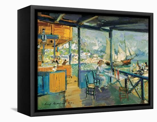 Pier in Gurzuf, 1914-Konstantin Korovin-Framed Stretched Canvas