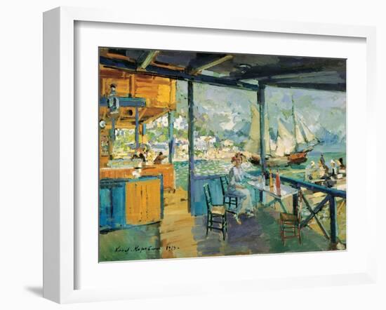 Pier in Gurzuf, 1914-Konstantin Korovin-Framed Giclee Print