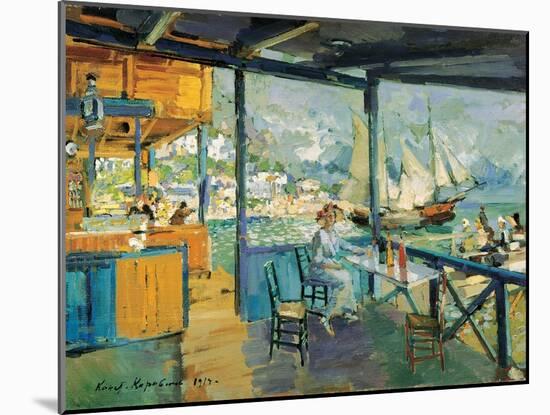 Pier in Gurzuf, 1914-Konstantin Korovin-Mounted Giclee Print