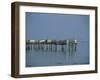 Pier in the Gironde Estuary, Talmont, Poitou Charentes, France, Europe-Michael Busselle-Framed Photographic Print