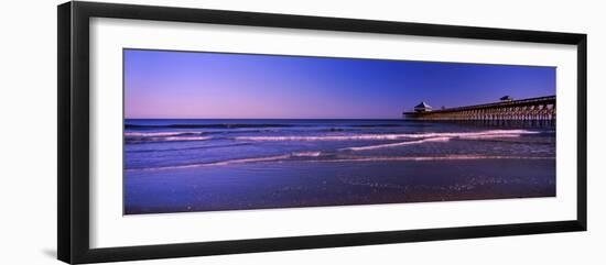 Pier in the Ocean, Folly Beach Fishing Pier, Folly Beach, Folly Island, Charleston County-null-Framed Photographic Print