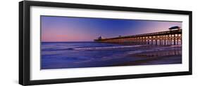 Pier in the Ocean, Folly Beach Fishing Pier, Folly Beach, Folly Island, Charleston County-null-Framed Photographic Print