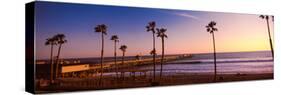 Pier in the Pacific Ocean, San Clemente Pier, San Clemente, California, USA-null-Stretched Canvas