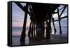 Pier in the Pacific Ocean, San Clemente Pier, San Clemente, California, USA-null-Framed Stretched Canvas