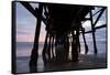 Pier in the Pacific Ocean, San Clemente Pier, San Clemente, California, USA-null-Framed Stretched Canvas