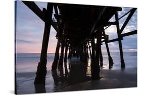 Pier in the Pacific Ocean, San Clemente Pier, San Clemente, California, USA-null-Stretched Canvas