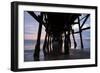 Pier in the Pacific Ocean, San Clemente Pier, San Clemente, California, USA-null-Framed Photographic Print