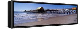 Pier in the Sea, Apache Family Campground and Pier, Myrtle Beach, Horry County, South Carolina, USA-null-Framed Stretched Canvas