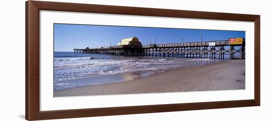 Pier in the Sea, Apache Family Campground and Pier, Myrtle Beach, Horry County, South Carolina, USA-null-Framed Photographic Print