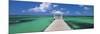 Pier in the Sea, Bahamas-null-Mounted Photographic Print