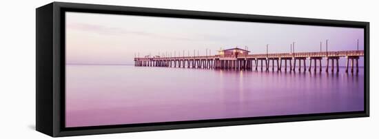 Pier in the Sea, Gulf State Park Pier, Gulf Shores, Baldwin County, Alabama, Usa-null-Framed Stretched Canvas