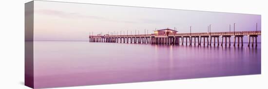 Pier in the Sea, Gulf State Park Pier, Gulf Shores, Baldwin County, Alabama, Usa-null-Stretched Canvas