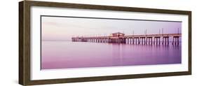 Pier in the Sea, Gulf State Park Pier, Gulf Shores, Baldwin County, Alabama, Usa-null-Framed Photographic Print