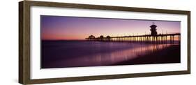 Pier in the Sea, Huntington Beach Pier, Huntington Beach, Orange County, California, USA-null-Framed Photographic Print