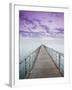 Pier Jutting Out into the Persian Gulf-Walter Bibikow-Framed Premium Photographic Print