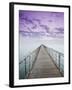 Pier Jutting Out into the Persian Gulf-Walter Bibikow-Framed Premium Photographic Print