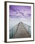 Pier Jutting Out into the Persian Gulf-Walter Bibikow-Framed Photographic Print