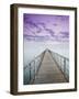 Pier Jutting Out into the Persian Gulf-Walter Bibikow-Framed Photographic Print