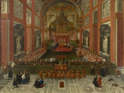 Benedict XIII Presiding over the Provincial Roman Synod of 1725, Basilica of St. John Lateran, 1725