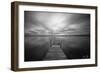 Pier Long Exposure-5fishcreative-Framed Giclee Print