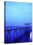 Pier, Mississippi Gulf, Bay St. Louis, MS-Kindra Clineff-Stretched Canvas