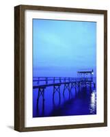 Pier, Mississippi Gulf, Bay St. Louis, MS-Kindra Clineff-Framed Photographic Print