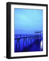 Pier, Mississippi Gulf, Bay St. Louis, MS-Kindra Clineff-Framed Photographic Print