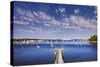 Pier near Southwest Harbor-Jon Hicks-Stretched Canvas