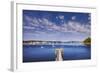 Pier near Southwest Harbor-Jon Hicks-Framed Photographic Print