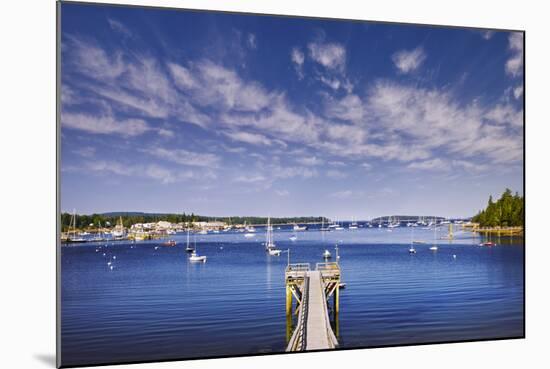 Pier near Southwest Harbor-Jon Hicks-Mounted Photographic Print