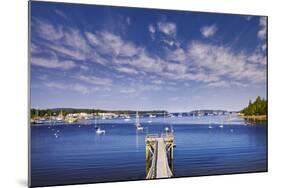 Pier near Southwest Harbor-Jon Hicks-Mounted Photographic Print