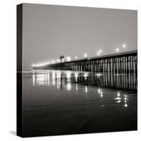 Pier Night 1-Lee Peterson-Stretched Canvas