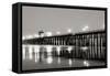 Pier Night Panorama I-Lee Peterson-Framed Stretched Canvas