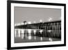 Pier Night Panorama I-Lee Peterson-Framed Photographic Print