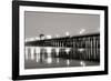 Pier Night Panorama I-Lee Peterson-Framed Photographic Print