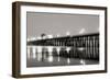 Pier Night Panorama I-Lee Peterson-Framed Photographic Print