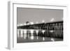 Pier Night Panorama I-Lee Peterson-Framed Photographic Print