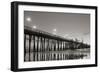 Pier Night Panorama II-Lee Peterson-Framed Photographic Print