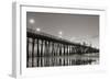 Pier Night Panorama II-Lee Peterson-Framed Photographic Print