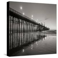 Pier Night Square II-Lee Peterson-Stretched Canvas