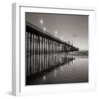 Pier Night Square II-Lee Peterson-Framed Photographic Print