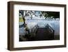 Pier of an Eco Lodge Above the Water of the Marovo Lagoon, Solomon Islands, Pacific-Michael Runkel-Framed Photographic Print