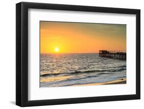 Pier of Swakopmund at Sunset-Circumnavigation-Framed Photographic Print