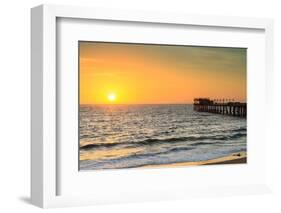 Pier of Swakopmund at Sunset-Circumnavigation-Framed Photographic Print