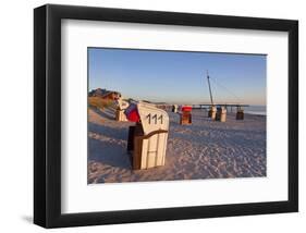 Pier of the Baltic Seaside Resort of Hohwacht, Schleswig-Holstein, Germany-null-Framed Art Print