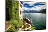Pier of Villa Del Balbianello, Lake Como, Italy-George Oze-Mounted Photographic Print